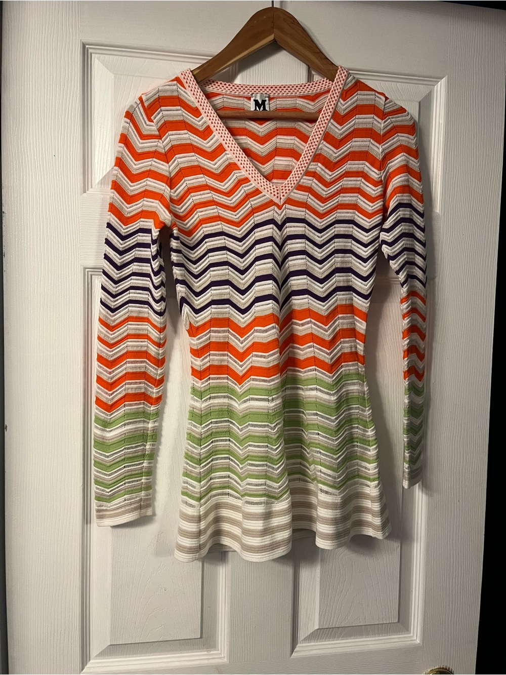 Missoni Multicolor Zigzag Knit Top